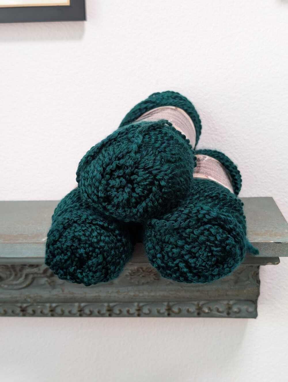 3 Skeins Lion Brand Homespun Bulky Country 304 Textured 185yd 6oz BlueGreen Yarn